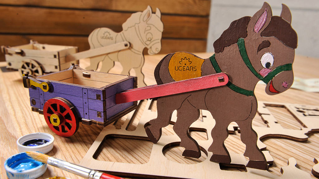 Деревянная разукрашка «Ослик»